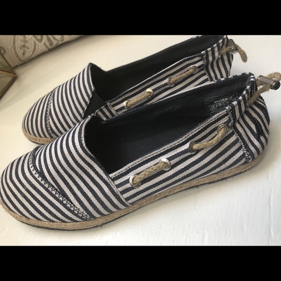 Nautica Shoes - Nautica Navy & White Espadrille Flats